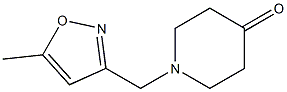 1-[(5-methyl-1,2-oxazol-3-yl)methyl]piperidin-4-one Structure