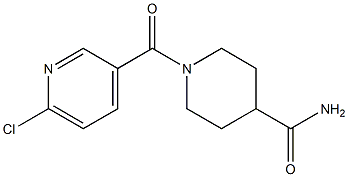1-[(6-chloropyridin-3-yl)carbonyl]piperidine-4-carboxamide Structure
