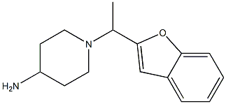 1-[1-(1-benzofuran-2-yl)ethyl]piperidin-4-amine 구조식 이미지