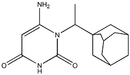 1-[1-(adamantan-1-yl)ethyl]-6-amino-1,2,3,4-tetrahydropyrimidine-2,4-dione Structure