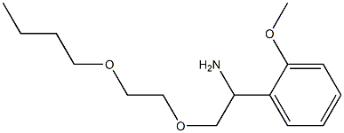 1-[1-amino-2-(2-butoxyethoxy)ethyl]-2-methoxybenzene 구조식 이미지