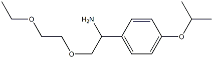 1-[1-amino-2-(2-ethoxyethoxy)ethyl]-4-(propan-2-yloxy)benzene Structure