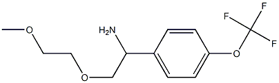 1-[1-amino-2-(2-methoxyethoxy)ethyl]-4-(trifluoromethoxy)benzene Structure