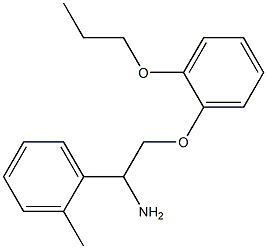 1-[1-amino-2-(2-propoxyphenoxy)ethyl]-2-methylbenzene Structure