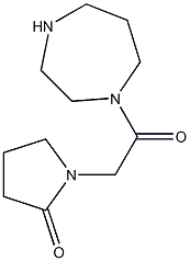 1-[2-(1,4-diazepan-1-yl)-2-oxoethyl]pyrrolidin-2-one Structure