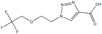 1-[2-(2,2,2-trifluoroethoxy)ethyl]-1H-1,2,3-triazole-4-carboxylic acid Structure