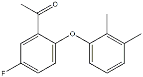 1-[2-(2,3-dimethylphenoxy)-5-fluorophenyl]ethan-1-one Structure