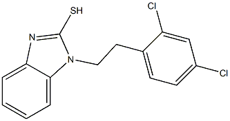 1-[2-(2,4-dichlorophenyl)ethyl]-1H-1,3-benzodiazole-2-thiol 구조식 이미지