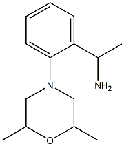 1-[2-(2,6-dimethylmorpholin-4-yl)phenyl]ethan-1-amine 구조식 이미지