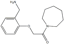 1-[2-(2-azepan-1-yl-2-oxoethoxy)phenyl]methanamine 구조식 이미지