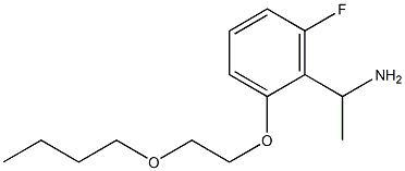 1-[2-(2-butoxyethoxy)-6-fluorophenyl]ethan-1-amine Structure