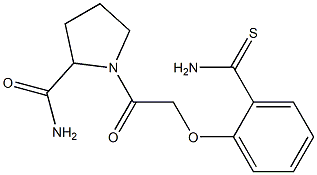 1-[2-(2-carbamothioylphenoxy)acetyl]pyrrolidine-2-carboxamide Structure