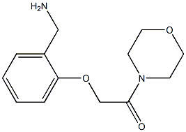 1-[2-(2-morpholin-4-yl-2-oxoethoxy)phenyl]methanamine Structure