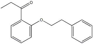 1-[2-(2-phenylethoxy)phenyl]propan-1-one Structure