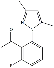 1-[2-(3,5-dimethyl-1H-pyrazol-1-yl)-6-fluorophenyl]ethan-1-one Structure