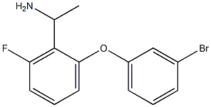 1-[2-(3-bromophenoxy)-6-fluorophenyl]ethan-1-amine Structure