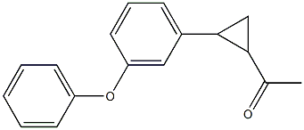 1-[2-(3-phenoxyphenyl)cyclopropyl]ethan-1-one 구조식 이미지