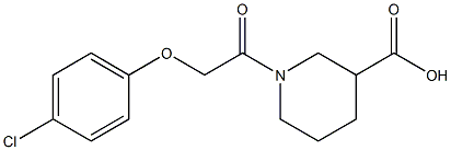 1-[2-(4-chlorophenoxy)acetyl]piperidine-3-carboxylic acid Structure