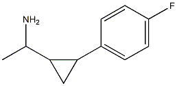 1-[2-(4-fluorophenyl)cyclopropyl]ethan-1-amine 구조식 이미지