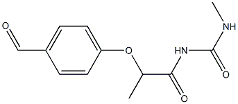 1-[2-(4-formylphenoxy)propanoyl]-3-methylurea Structure
