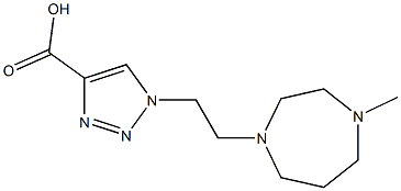 1-[2-(4-methyl-1,4-diazepan-1-yl)ethyl]-1H-1,2,3-triazole-4-carboxylic acid 구조식 이미지