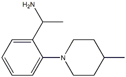 1-[2-(4-methylpiperidin-1-yl)phenyl]ethan-1-amine 구조식 이미지