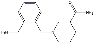 1-[2-(aminomethyl)benzyl]piperidine-3-carboxamide 구조식 이미지