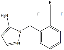 1-[2-(trifluoromethyl)benzyl]-1H-pyrazol-5-amine Structure