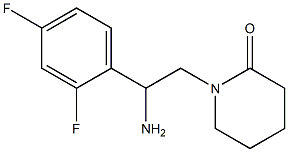 1-[2-amino-2-(2,4-difluorophenyl)ethyl]piperidin-2-one Structure