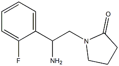 1-[2-amino-2-(2-fluorophenyl)ethyl]pyrrolidin-2-one Structure