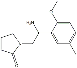 1-[2-amino-2-(2-methoxy-5-methylphenyl)ethyl]pyrrolidin-2-one Structure