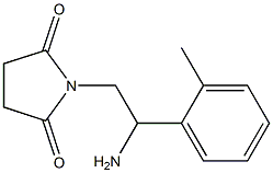 1-[2-amino-2-(2-methylphenyl)ethyl]pyrrolidine-2,5-dione 구조식 이미지