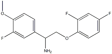 1-[2-amino-2-(3-fluoro-4-methoxyphenyl)ethoxy]-2,4-difluorobenzene 구조식 이미지