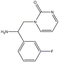 1-[2-amino-2-(3-fluorophenyl)ethyl]-1,2-dihydropyrimidin-2-one Structure