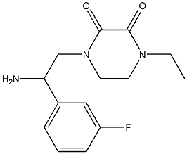 1-[2-amino-2-(3-fluorophenyl)ethyl]-4-ethylpiperazine-2,3-dione Structure