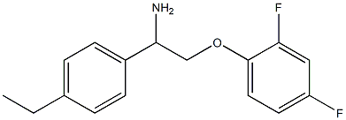 1-[2-amino-2-(4-ethylphenyl)ethoxy]-2,4-difluorobenzene 구조식 이미지