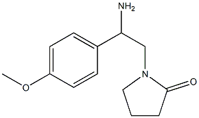 1-[2-amino-2-(4-methoxyphenyl)ethyl]pyrrolidin-2-one Structure