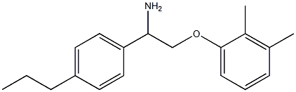 1-[2-amino-2-(4-propylphenyl)ethoxy]-2,3-dimethylbenzene 구조식 이미지