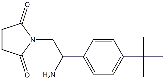 1-[2-amino-2-(4-tert-butylphenyl)ethyl]pyrrolidine-2,5-dione Structure