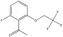 1-[2-fluoro-6-(2,2,2-trifluoroethoxy)phenyl]ethan-1-one 구조식 이미지