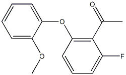 1-[2-fluoro-6-(2-methoxyphenoxy)phenyl]ethan-1-one 구조식 이미지