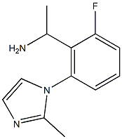 1-[2-fluoro-6-(2-methyl-1H-imidazol-1-yl)phenyl]ethan-1-amine 구조식 이미지