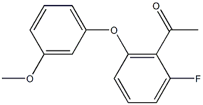 1-[2-fluoro-6-(3-methoxyphenoxy)phenyl]ethan-1-one Structure