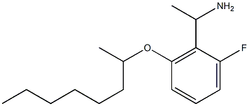 1-[2-fluoro-6-(octan-2-yloxy)phenyl]ethan-1-amine 구조식 이미지