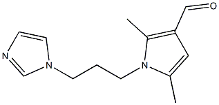 1-[3-(1H-imidazol-1-yl)propyl]-2,5-dimethyl-1H-pyrrole-3-carbaldehyde Structure