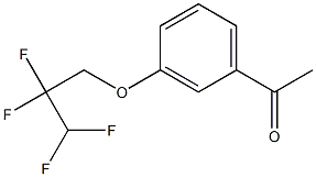 1-[3-(2,2,3,3-tetrafluoropropoxy)phenyl]ethan-1-one Structure