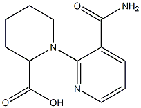 1-[3-(aminocarbonyl)pyridin-2-yl]piperidine-2-carboxylic acid Structure