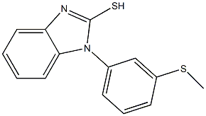 1-[3-(methylsulfanyl)phenyl]-1H-1,3-benzodiazole-2-thiol 구조식 이미지