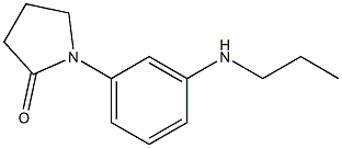 1-[3-(propylamino)phenyl]pyrrolidin-2-one 구조식 이미지