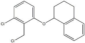 1-[3-chloro-2-(chloromethyl)phenoxy]-1,2,3,4-tetrahydronaphthalene Structure